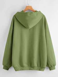 Sudadera con Capucha Unisex de Alta Calidad, Sudadera de Forro Polar para Hombre, Logotipo Bordado Personalizado, Venta de Invierno, Talla Grande, Ecológica - Product Image 2