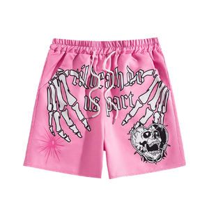 กางเกงขาสั้นผ้าเฟรนช์เทอร์รี่คอตตอน สีและป้ายสั่งทำได้ กางเกงขาสั้นผู้ชายแบบฟอกสีสไตล์วินเทจ สำหรับใส่ในฤดูร้อน - Product Image 6