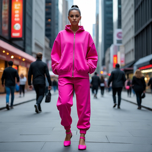 เสื้อวอร์มและกางเกงวอร์มแขนยาว400 GSM, เสื้อวอร์มลำลองระบายอากาศได้ดี - Product Image 4