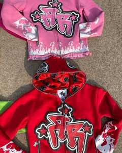 Fabricantes personalizados hombres sudaderas con capucha personalizado puff impresión Sudadera con capucha 500gsm lavado ácido Sudadera con capucha - Product Image 3