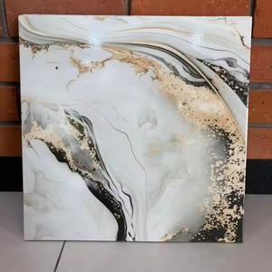 กระเบื้องปูพื้นเซรามิกดิจิตอลขนาด40x40ซม. ลายหินอ่อนสีขาวดูหรูหรากระเบื้องพอร์ซเลนเคลือบกันลื่น400x400mm ปูพื้นสำหรับนักออกแบบในร่ม - Product Image 2