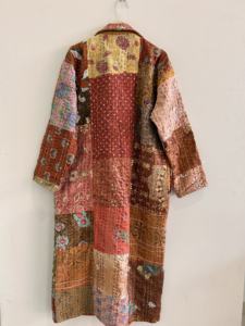 Vintage Handmade Kantha Women Statement Coat Jacket For Women Kimono Robe Lounge wear - Product Image 4
