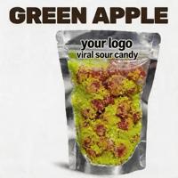 Bonbons Gélifiés Personnalisés en Gros, Saveur Cerise Aigre Fruitée, Sans Gélatine, Certifiés Halal, Bonbons Aigres Moelleux Multicolores