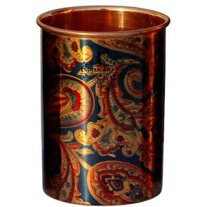 Carafe en cuivre pur à motif imprimé avec ensemble de verres – Vaisselle élégante pour la promotion - Product Image 6