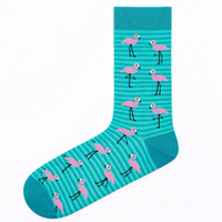 Chaussettes décontractées pour femmes en coton turc respirant, à motifs colorés et fantaisie, exportation mondiale, marque privée, commandes en gros