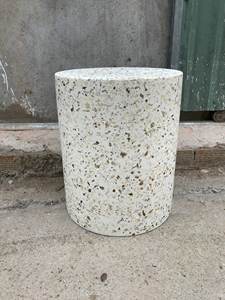 Rubí Linh-maceta de flores de fibra de vidrio, diseño moderno personalizado, peso ligero, cilindro ambiental de terrazo, para jardín - Product Image 5