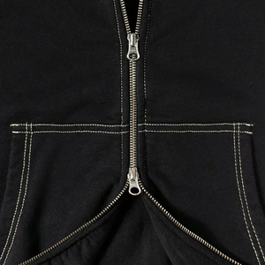 Sudaderas con Capucha Extra Grandes para Hombre, con Doble Cremallera, Bordado Personalizado con Logotipo, al por Mayor, Precio de Fábrica, Estilo Urbano - Product Image 3