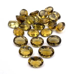 IGI รับรองแชมเปญธรรมชาติอัญมณีหลวม9*11-15*20มม. รูปไข่ตัดสีน้ำตาลทำหิน - Product Image 2