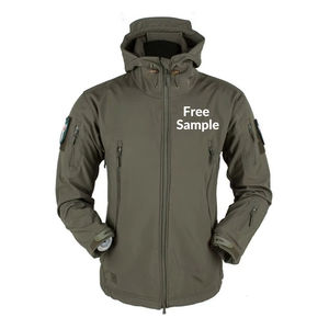 High Street Veste coupe-vent imperméable à coquille souple pour hommes, vente en gros OEM personnalisée, randonnée en plein air, pêche, haute teinte unie - Product Image 5