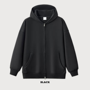 Sudadera con Capucha Personalizada para Hombre, Temporada de Invierno, con Cierre, Color Sólido, Técnica de Perlas, Corte Regular, Transpirable, 400g Poliéster/Algodón - Product Image 4