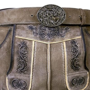 Venta en línea Pantalones cortos de último diseño Venta al por mayor Pantalones cortos de cuero bávaro de estilo único 2024 Pantalones cortos bávaros ligeros - Product Image 4