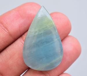 พลอยสีฟ้าอควอมารีน Cabochon-ขายส่งอัญมณีสีฟ้าอมาริน-อัญมณีธรรมชาติสีฟ้าหลวม - Product Image 2