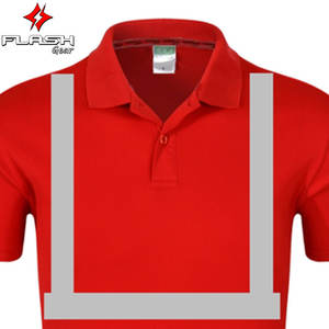 Profession à manches courtes ignifuge hommes antistatique réfléchissant vêtements de travail de sécurité vêtements de travail haute visibilité Polo chemise réfléchissante garçon - Product Image 3