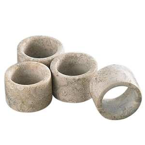 ห่วงใส่ผ้าเช็ดปากทรงกลมทำด้วยมือลายหินอ่อนสำหรับตกแต่งโต๊ะ - Product Image 3