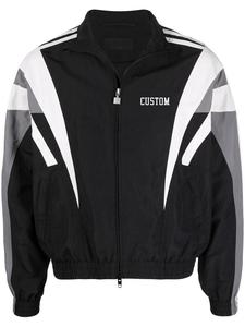 Chaqueta de alta calidad ropa deportiva cortavientos negro de alta calidad letras bordadas cremallera protección solar chaqueta de hombre - Product Image 2