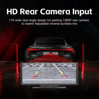Kamera dasbor mobil nirkabel 4K terbaru, kamera dengan layar sentuh 10.26 inci IPS, kontrol suara otomatis Android, Monitor mobil BT
