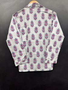 Conjunto de Pijama de Algodón Ligero y Cómodo, Ropa de Dormir Hecha a Mano en India, Unisex, Algodón Puro, Cintura Elástica, Casual para Verano y Primavera - Product Image 4
