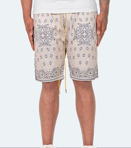 Custom Summer Breathable High Quality <b>Mens</b> <b>Shorts</b> Paisley Print Polyester Custom Logo Mesh <b>Shorts</b> for <b>Men</b> - Product Image 6