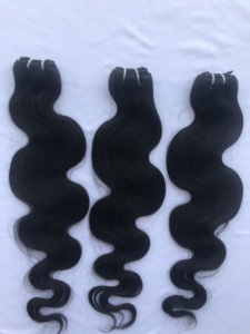 22" Inch Long Good Quality Affordable Black Raw Virgin Peruvian Cuticle Aligned Human Hair <b>Body</b> <b>Wave</b> Bundles Extensions Vendor's - Product Image 5