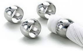 Anillo de latón y aluminio de alta calidad para decoración de banquetes de boda, servilletas redondas, Rosa - Product Image 4