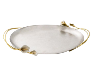 Plateau de service en métal de style vintage moderne marteau décoratif élégant plateau personnalisé de fantaisie Noël - Product Image 6