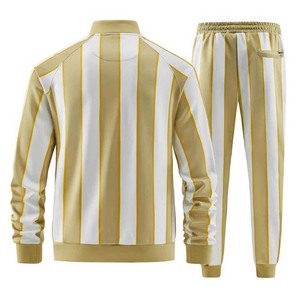 Ropa deportiva de invierno con cremallera completa personalizada entrenamiento correr entrenamiento algodón Regular Fit sudadera Joggers trajes hombres chándal - Product Image 2