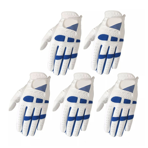 Compre guantes de golf personalizados de tamaño profesional al por mayor, guantes de golf de piel de oveja blanca para mano izquierda para hombres y mujeres - Product Image 1