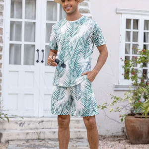 Recién llegado, pantalones cortos informales y camiseta de manga corta para hombre, conjunto de estilo callejero moderno para el verano - Product Image 2