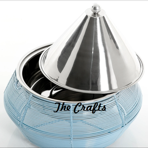 Plat à gratin en fer et en acier inoxydable avec plat de service de qualité supérieure pour mariage et maison - Product Image 2