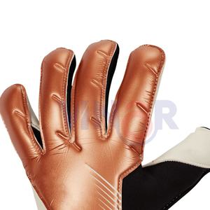 Gants de football en cuir respirant de haute qualité, à doigts entiers, coupe ample, OEM, fabriqués en cuir, gants de gardien de but en gros - Product Image 4
