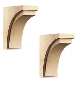 Support mural en bois sculpté de haute qualité pour armoires étagères îlots de cuisine et élégants corbeaux de construction de décoration de maison - Product Image 3