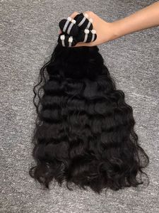 HD pour Machine Double Trame Cheveux Vietnamiens Vague Naturelle 100% Vierge Remy Cheveux Humains pour Femmes Noires - Product Image 4