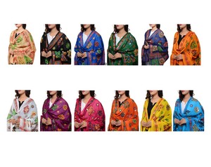 Nouvel arrivage d'autocollant de travail à la main indien Rajasthani Long Dupatta pour femmes Style traditionnel miroir Chunni Multi Phulkari - Product Image 3