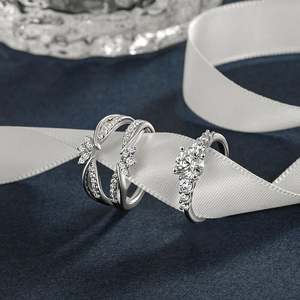 ชุดแหวนหมั้นแบบเปลี่ยนได้ Jeulia Platinum Twist Infinity - Product Image 4