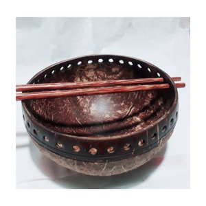 El mejor precio para el cuenco de cáscara de coco respetuoso con el medio ambiente, cuencos de cáscara de coco auténticos de Vietnam de muchos tamaños - Product Image 3