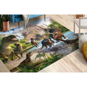 3D <b>Dinosaur</b> Rug: Kids Room Decor, Easy Clean <b>Nursery</b> Rug,With Pile Soft Rug - Product Image 2