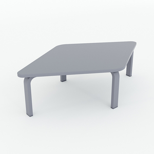 Mesa Infantil de Diseño Minimalista Multicolor KGD019 94x57x28cm con Tablero en Forma de Diamante Hecho de Madera de Caucho para Niños en Edad Preescolar - Product Image 4