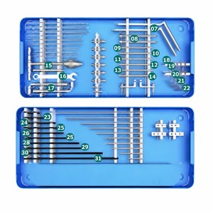 Kit d'instruments manuels pour fixateur externe hybride orthopédique – Fixation osseuse traumatique chirurgicale hospitalière - Product Image 2