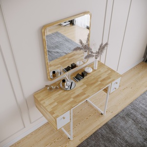 Commode en bois au design minimaliste BTD68015 à double tiroir pour chambre à coucher et usage domestique - Product Image 6
