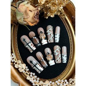 Uñas Postizas Baroque Noir Couture, Elegantes y con Estilo - Product Image 4
