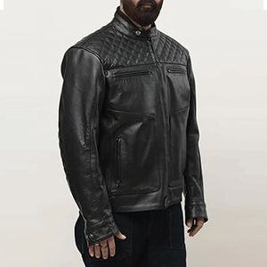 Men's Vintage Racing Leather Motorbike <b>Jacket</b> Breathable Windproof Waterproof Plus Size Anti-UV Customizable - Product Image 6