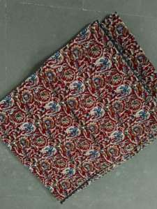 Manta de algodón con estampado de bloques indios hecha a mano, manta floral étnica tradicional para sofá cama y decoración del hogar - Product Image 2