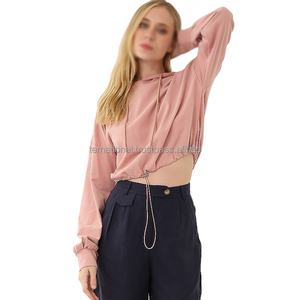 Sudadera con Capucha Tie-Dye Personalizada para Mujer, Tejido de Spandex/Algodón, Ecológica y Transpirable, Estilo Casual de Otoño, Opción de Logotipo Frontal - Product Image 4