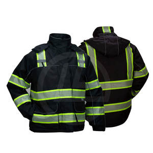 Veste de travail en toile pour hommes avec design utilitaire et veste de travail lourde pour hommes avec fermeture à glissière sur le devant - Product Image 5