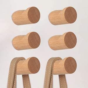 Vente en gros, plateau de service rond en bois de noyer brun rustique de petite taille personnalisé avec poignées, plateaux pour sarfophages naturels - Product Image 4