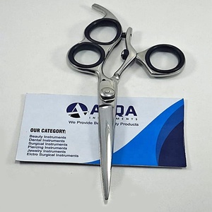 กรรไกรตัดผมสแตนเลสแบบตรง3วงด้ามจับสบายใช้ตัดผม - Product Image 6