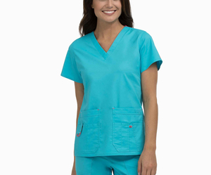 Uniformes de enfermera de hospital Cómodos trajes de fregado con estilo médico Nuevo diseño Hospital Mujeres Enfermera Tops - Product Image 3