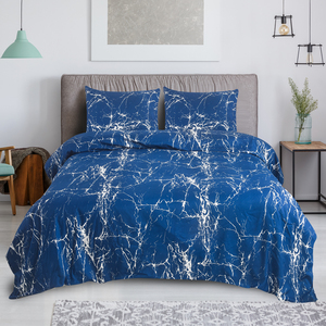 Bán buôn đá cẩm thạch hiện đại in 4 cái Duvet cover <span class=keywords><strong>Set</strong></span> 100% sợi nhỏ 300tc thân thiện với môi mềm bền thoải mái tùy chỉnh - Product Image 6