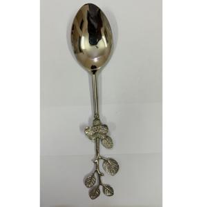 New Luxury metal pasta server with mother of pearl <b>mosaic</b> handle stylish spaghetti spoon elegant cutlery for party serving tools - Product Image 5