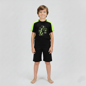 Boys' Casual Summer Performance <b>T</b>-<b>Shirt</b> <b>Ski</b> Character Design | Active Wear for Training Outdoor Play 100% Polyester Jersey - Product Image 2